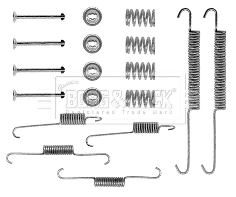 Accessory Kit, brake shoes (BBK6080)
