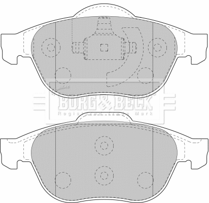 Brake Pad Set, disc brake (BBP1731)