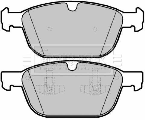 Brake Pad Set, disc brake (BBP2093)