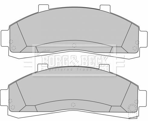 Brake Pad Set, disc brake (BBP1644)