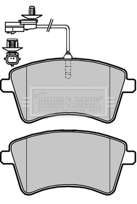 Brake Pad Set, disc brake (BBP2420)