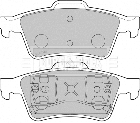 Brake Pad Set, disc brake (BBP1761)