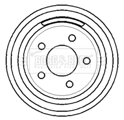 Brake Drum (BBR7142)
