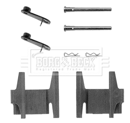 Accessory Kit, disc brake pad (BBK1021)