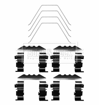 Accessory Kit, disc brake pad (BBK1670)