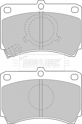 Brake Pad Set, disc brake (BBP1269)