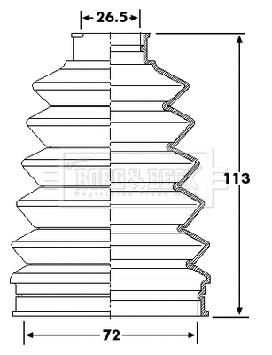 Bellow Kit, drive shaft (BCB6268)