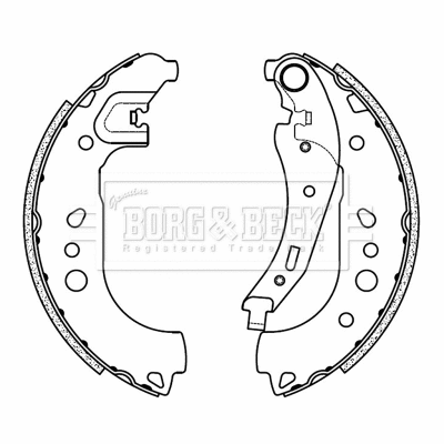 Brake Shoe Set (BBS6508)