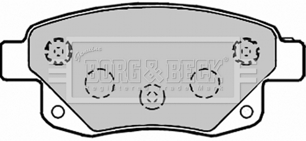 Brake Pad Set, disc brake (BBP1966)