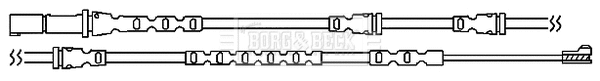 Warning Contact, brake pad wear (BWL3090)