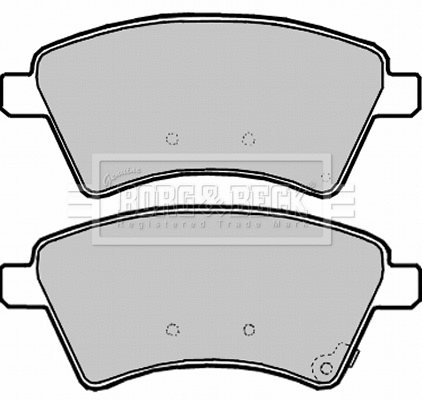 Brake Pad Set, disc brake (BBP1968)