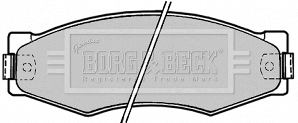 Brake Pad Set, disc brake (BBP1180)