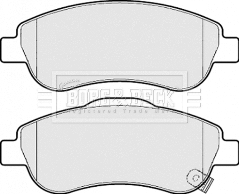 Brake Pad Set, disc brake (BBP2074)