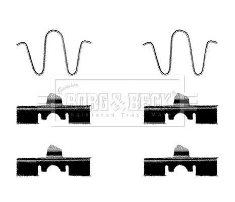 Accessory Kit, disc brake pad (BBK1138)