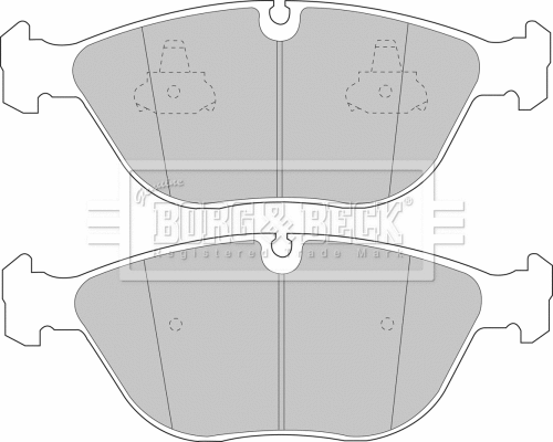 Brake Pad Set, disc brake (BBP1578)