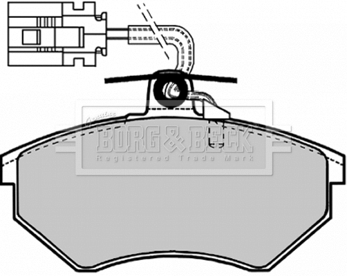 Brake Pad Set, disc brake (BBP1127)