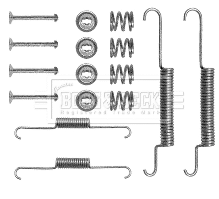 Accessory Kit, brake shoes (BBK6085)