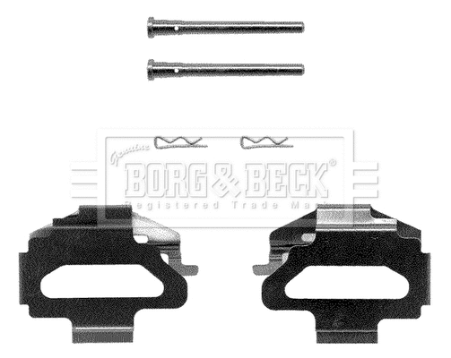 Accessory Kit, disc brake pad (BBK1125)
