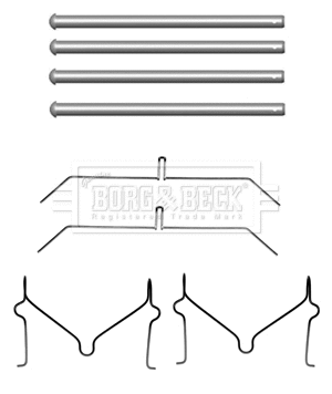 Accessory Kit, disc brake pad (BBK1491)