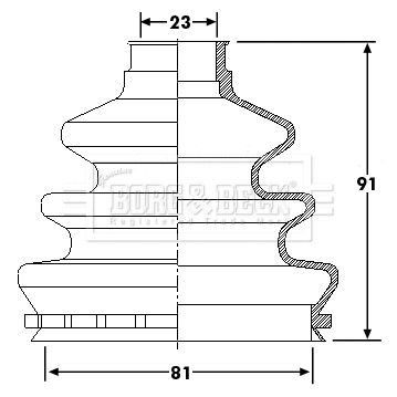 Bellow Kit, drive shaft (BCB6200)