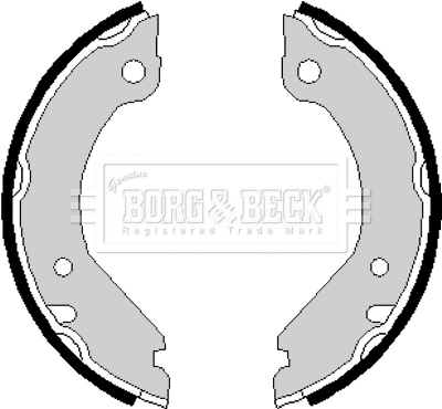 Brake Shoe Set, parking brake (BBS6134)