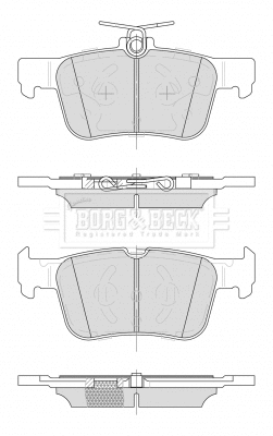 Brake Pad Set, disc brake (BBP2505)