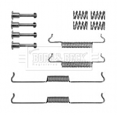 Accessory Kit, parking brake shoes (BBK6343)