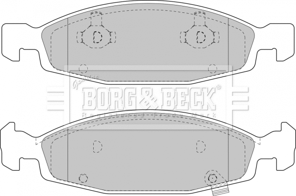 Brake Pad Set, disc brake (BBP1781)