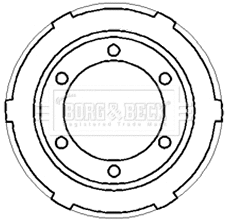 Brake Drum (BBR7187)