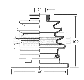 Bellow Kit, drive shaft (BCB2759)