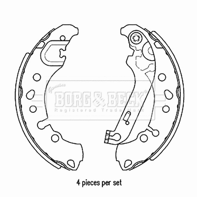 Brake Shoe Set (BBS6522)