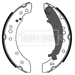 Brake Shoe Set (BBS6401)