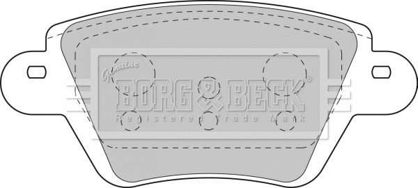 Brake Pad Set, disc brake (BBP1892)