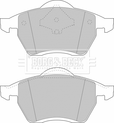 Brake Pad Set, disc brake (BBP1446)