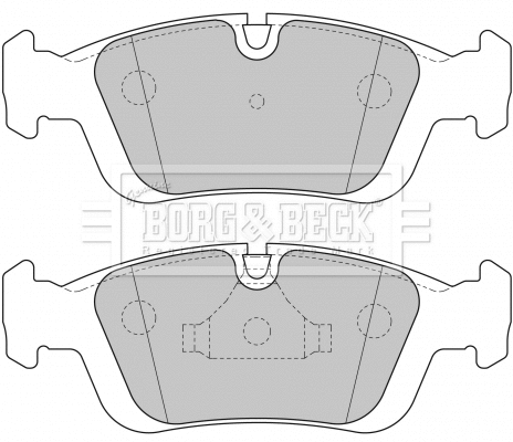 Brake Pad Set, disc brake (BBP1627)