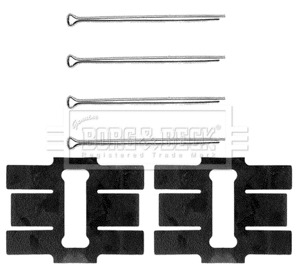 Accessory Kit, disc brake pad (BBK1135)