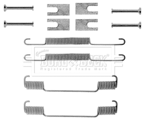 Accessory Kit, brake shoes (BBK6001)