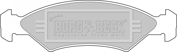 Brake Pad Set, disc brake (BBP1114)