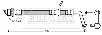Brake Hose (BBH7348)