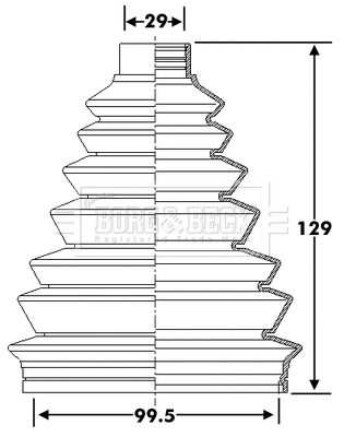 Bellow Kit, drive shaft (BCB6278)
