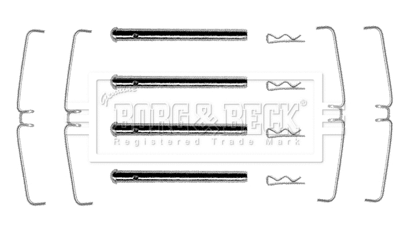 Accessory Kit, disc brake pad (BBK1068)
