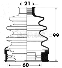 Bellow Kit, drive shaft (BCB2896)