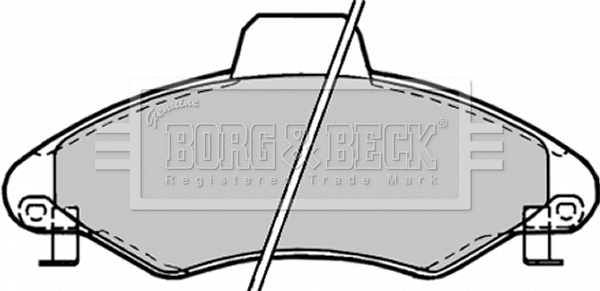 Brake Pad Set, disc brake (BBP1382)