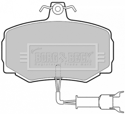 Brake Pad Set, disc brake (BBP1333)