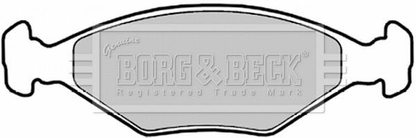 Brake Pad Set, disc brake (BBP1426)