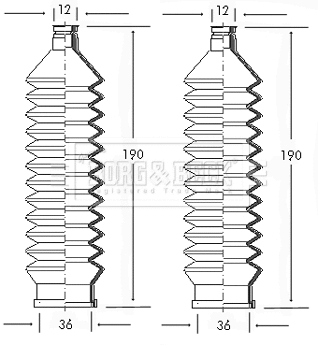 Bellow Kit, steering (BSG3013)
