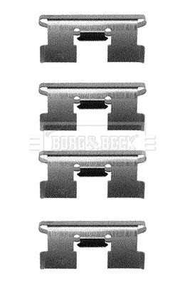 Accessory Kit, disc brake pad (BBK1051)