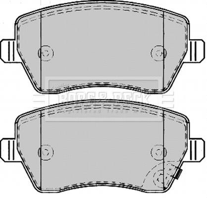 Brake Pad Set, disc brake (BBP2166)
