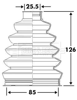 Bellow Kit, drive shaft (BCB6114)