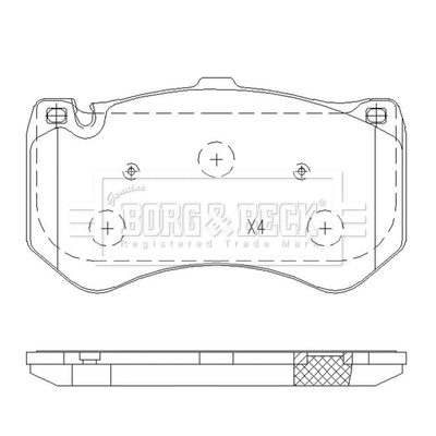 Brake Pad Set, disc brake (BBP2650)